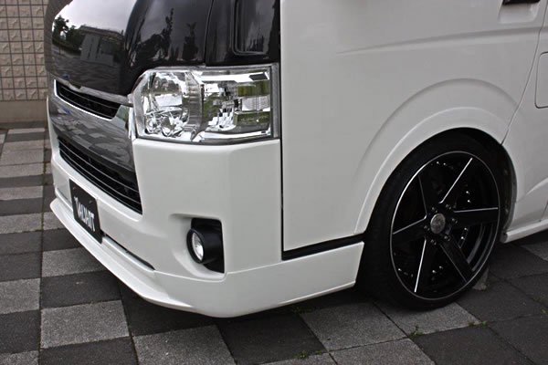 200系HIACE 標準(4型) フロントリップスポイラー - 株式会社 ガレージ