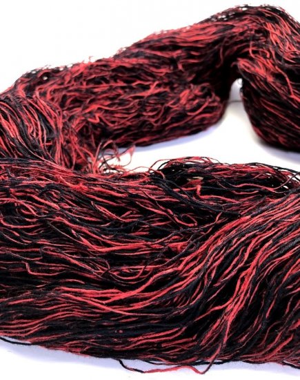 括り糸2度染 赤 - 久留米絣織元 下川織物
