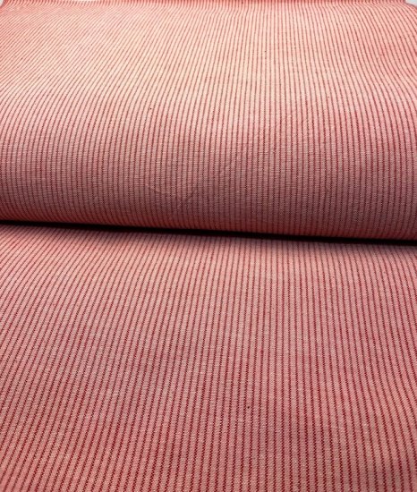１羽縞ピンク 久留米絣織元 下川織物