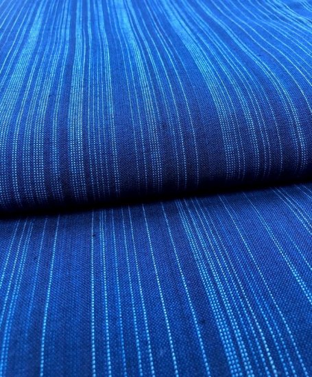 藍段染め無地 - 久留米絣織元 下川織物
