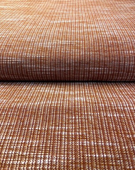 ミックススラブ 赤朽葉色 久留米絣織元 下川織物