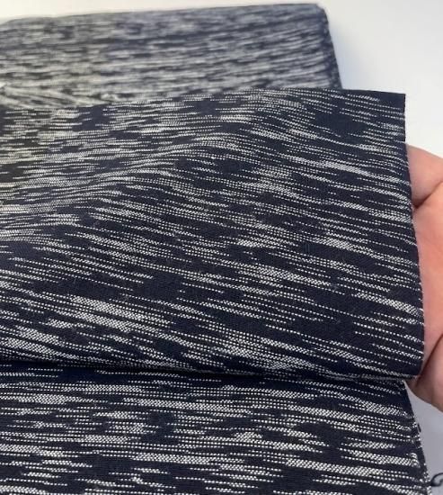 ランダム交差絣2:1ストライプ - 久留米絣織元 下川織物
