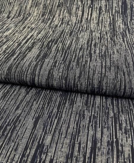 新品　久留米絣　0243 手織り久留米絣：ボーダー柄のチュニック・プラウス（W-24