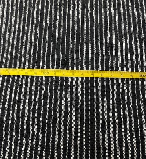 括り糸織りよろけストライプ - 久留米絣織元 下川織物