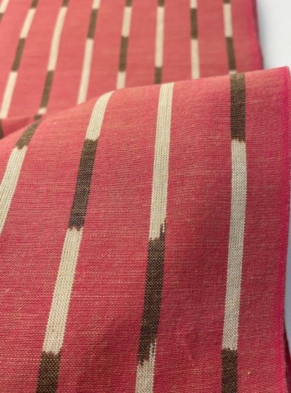バンブー絣ローズピンク - 久留米絣織元　下川織物