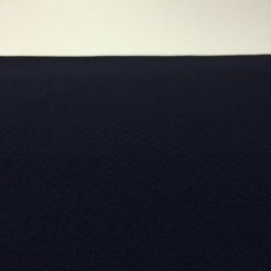 八女紬無地濃紺 - 久留米絣織元 下川織物
