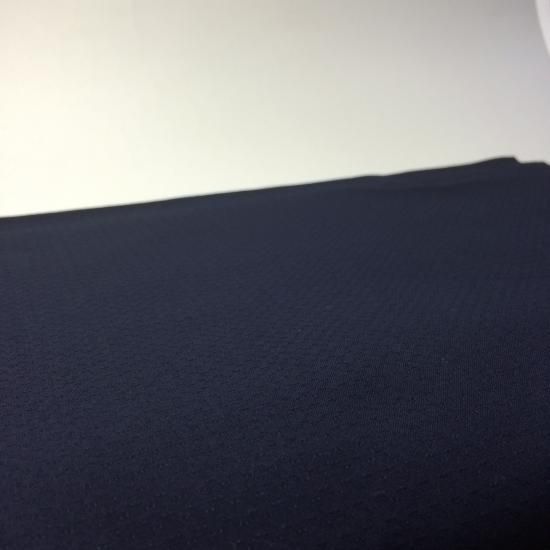 八女紬無地濃紺 - 久留米絣織元 下川織物