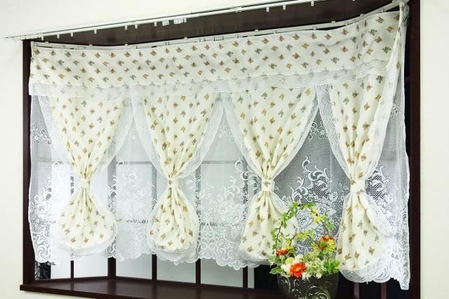 出窓カーテン 2重カーテン セパレーツカーテン フリーダム 小花柄 送料無料