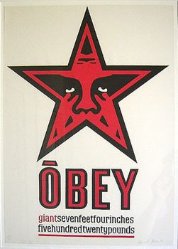 Obey Star Letterpress|シェパード フェアリー,shepard fairey,OBEYを