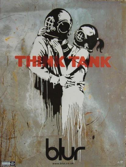 blur THINK TANK Promo Poster|バンクシー,Banksyを買う｜現代アート 