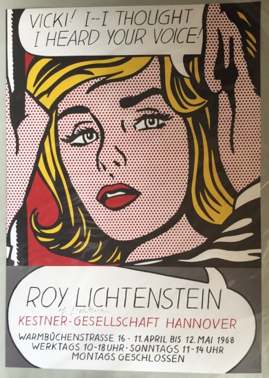 Roy Lichtenstein ドイツ ハノバー 個展ポスター｜ロイ リキテン