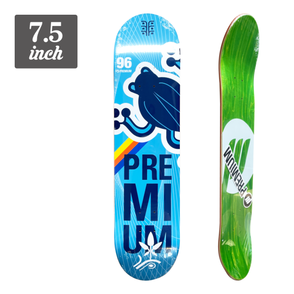 (子供用)【7.5】Premium Skateboards - Naturia Blue Frog