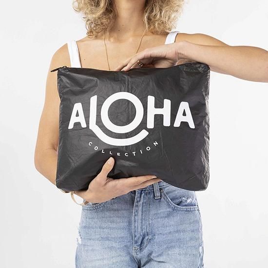 ALOHA COLLECTION ポーチ Lサイズ（OriginalAloha/Black） - 365日ハワイ気分を楽しむ通販サイト｜Hawaii  Lifestyle Club