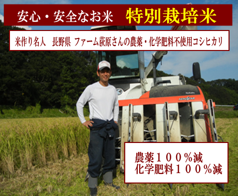 農薬不使用!長野県コシヒカリを玄米・分づき米・白米でお届け 農薬不使用!長野県コシヒカリを玄米・分づき米・白米でお届け