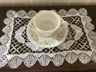 ニードルポイントレーステーブルクロス手編みヴィンテージ