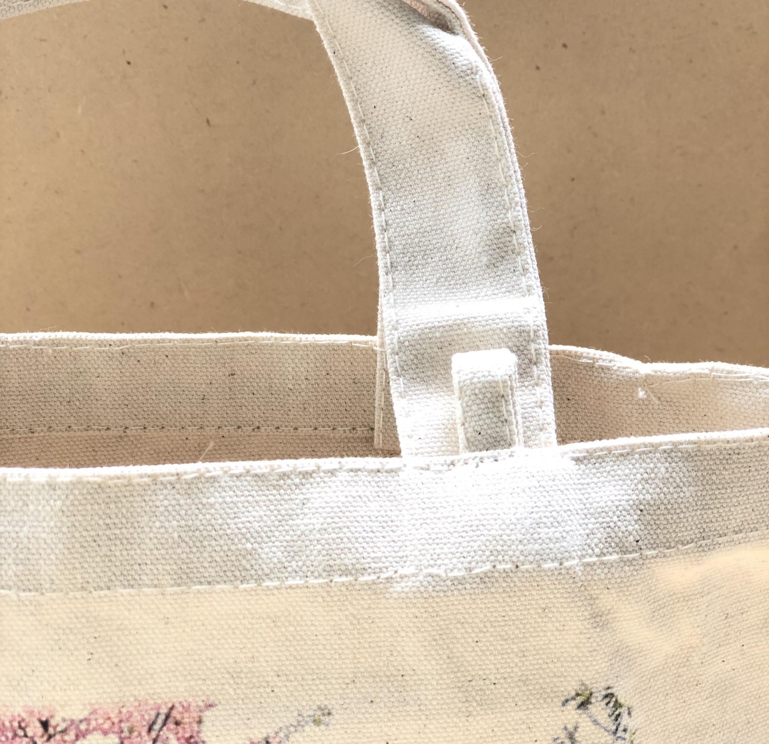 うちの子グッズ お散歩に最適サイズのうちの子帆布トートバッグ