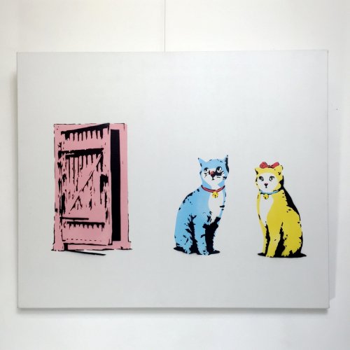 < kurry > Suddenly one morning -Blue and Yellow cats-
