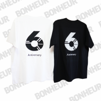 BONHEUR<br>ͽanniversary 6GIRA glitter rogoT/White Black rogo