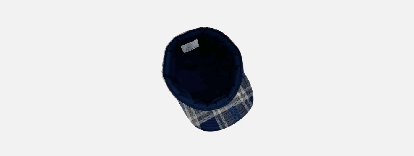 CF Check Umpire Cap / Navy Mix - HUNTISM [ハンティズム]