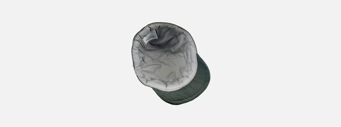 VT Umpire Cap / Grey | 短めのバイザー、ポケッタブル仕様、防水性と耐久性に優れたMADE IN JAPANのアンパイアキャップ  - HUNTISM [ハンティズム]