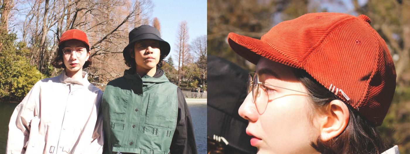 コーデュロイアンパイヤキャップ | グレー - HUNTISM [ハンティズム]