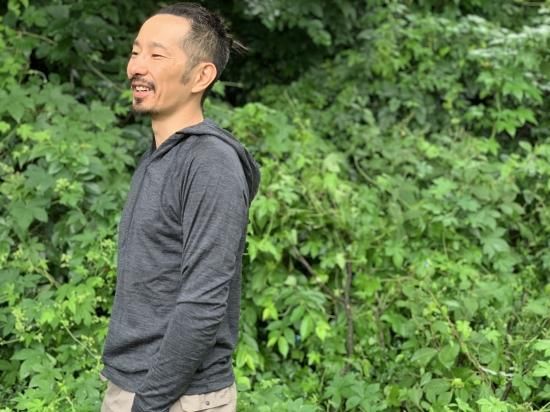 山と道|100% Merino Light Hoody(Unisex) - NATURAL ANCHORS
