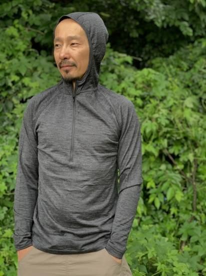 山と道 メリノライトフーディー 100% Merino Light Hoody - 登山用品