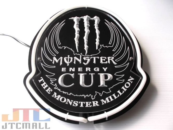 Monster Energy モンスターエナジー3Dネオン店舗 ガレージ BAR アメリカ雑貨屋 人気 おしゃれ 壁掛け 壁飾り 西海岸 アメリカ  アメリカン カリフォルニア サーフ ハワイアン - ネオン管やブリキ看板、アメリカ雑貨の通販【JTC MALL】