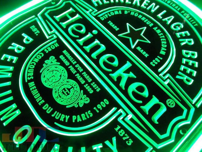 Heineken ハイネケン 特大 3D ネオン看板 インテリア