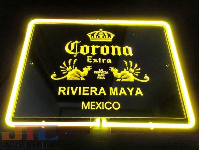 CORONA コロナ BAR 黄色管 特大 3D ネオン看板 インテリア 