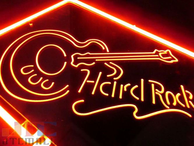 Hard Rock ハードロック 特大 3D ネオン看板 インテリア コレクション