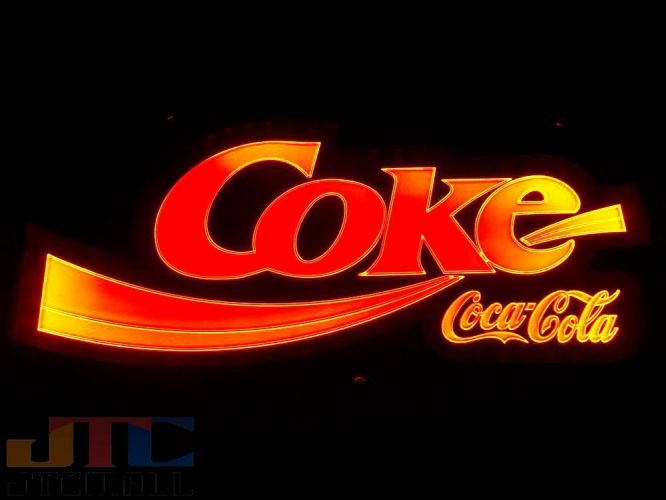 Coca-Cola コカコーラ 文字 LED 3D ネオン看板 ネオンサイン 広告 店舗用 NEON SIGN アメリカン雑貨 看板 ネオン管 -  ネオン管やブリキ看板、アメリカ雑貨の通販【JTC MALL】