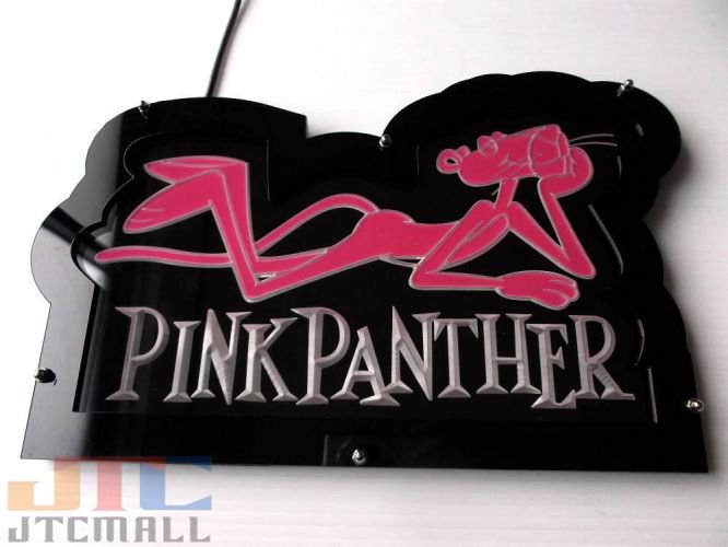 PINK PANTHER ピンクパンサー LED 3D ネオン看板 ネオンサイン 広告 ...
