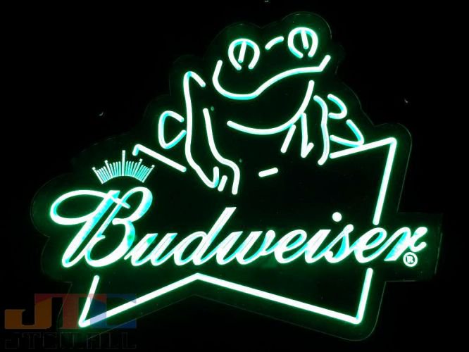 Budweiser バドワイザー カエル LED 3D ネオン看板 ネオンサイン 広告