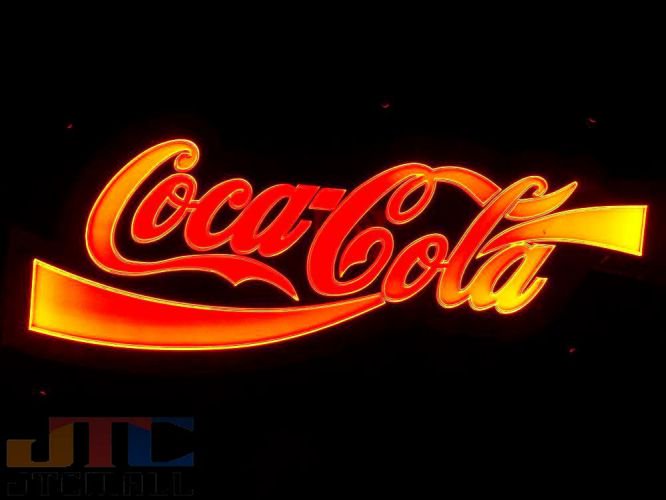 Coca-Cola コカコーラ 文字 LED 3D ネオン看板 ネオンサイン 広告 店舗