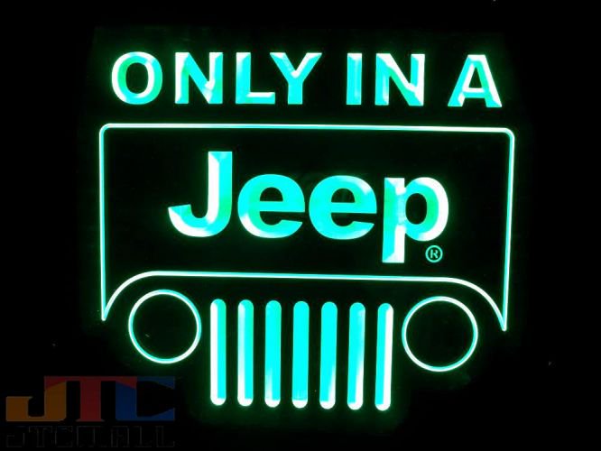 JEEP ジープ LED 3D ネオン看板 ネオンサイン 広告 店舗用 NEON SIGN