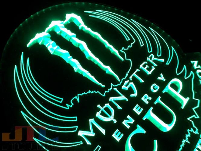 Monster Energy モンスターエナジー CUP LED 3D ネオン看板 ネオン