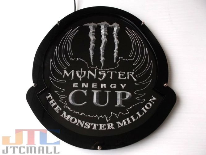 Monster Energy モンスターエナジー CUP LED 3D ネオン看板 ネオン