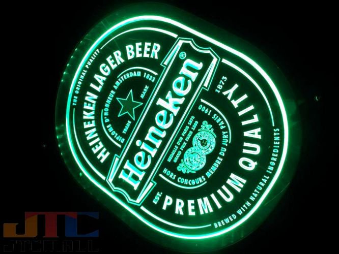 Heineken ハイネケン プレミアム LED 3D ネオン看板 ネオンサイン 広告 