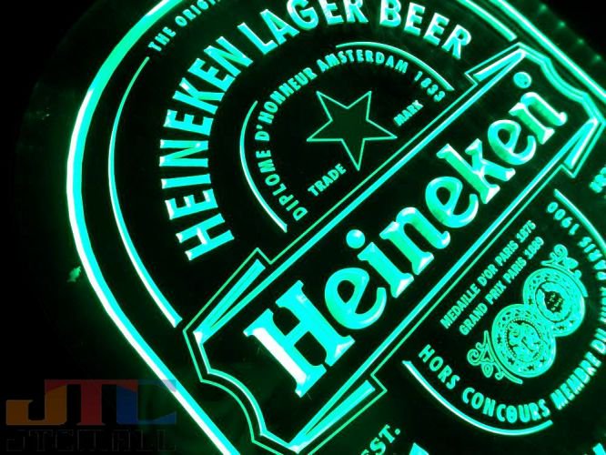 Heineken ハイネケン プレミアム LED 3D ネオン看板 ネオンサイン 広告 