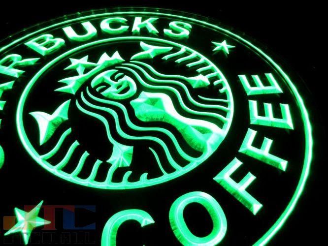 特大LED3D 35cm特大サイズ スターバックス starbucks スタバ ネオン