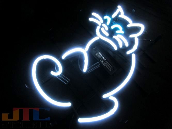 A11 ネコ ねこ CAT ペットショップ ネオン看板 ネオンサイン 広告 店舗用 NEON SIGN アメリカン雑貨 看板 ネオン管 -  ネオン管やブリキ看板、アメリカ雑貨の通販【JTC MALL】