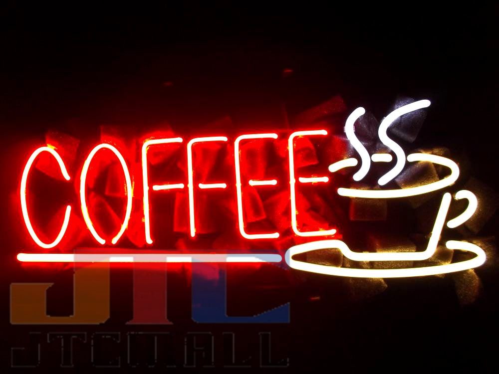 COFFEE コーヒー 喫茶店 ネオン看板 ネオンサイン 広告 店舗用 NEON SIGN アメリカン雑貨 看板 ネオン管 -  ネオン管やブリキ看板、アメリカ雑貨の通販【JTC MALL】