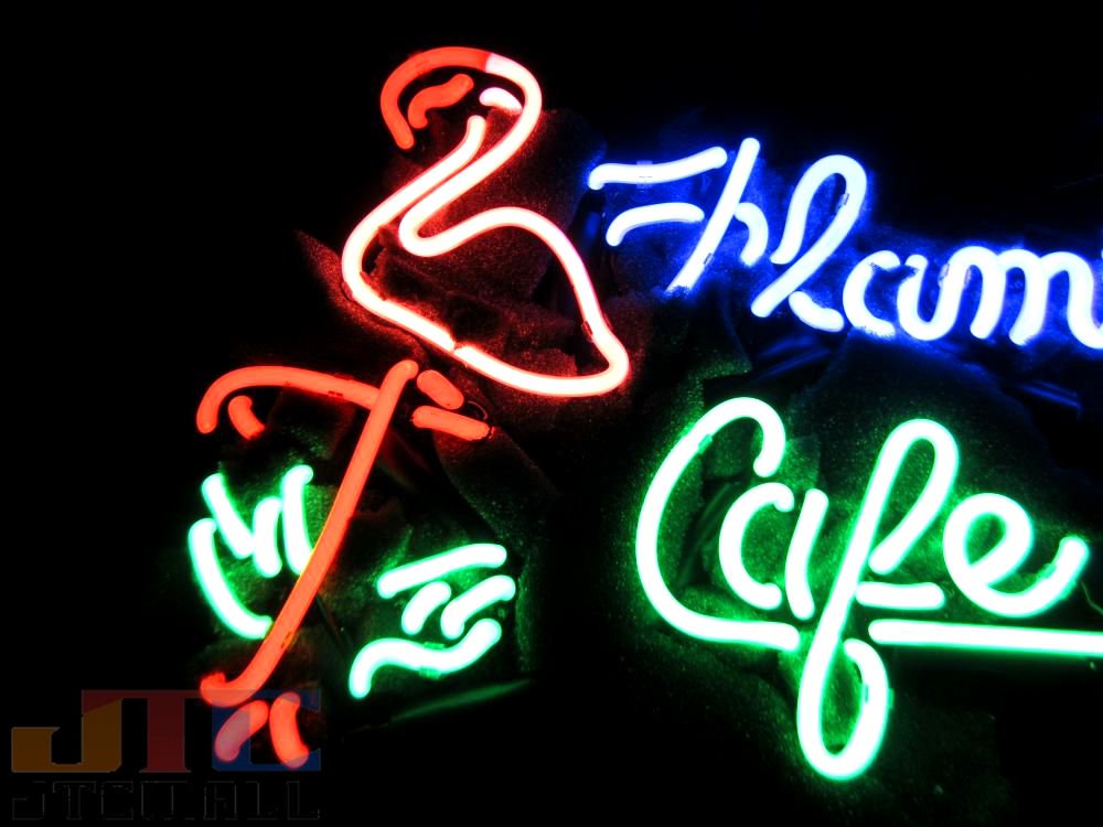 T81 FLAMINGO CAFE フラミンゴ カフェ ネオン看板 ネオンサイン 広告 店舗用 NEON SIGN アメリカン雑貨 看板 ネオン管 -  ネオン管やブリキ看板、アメリカ雑貨の通販【JTC MALL】