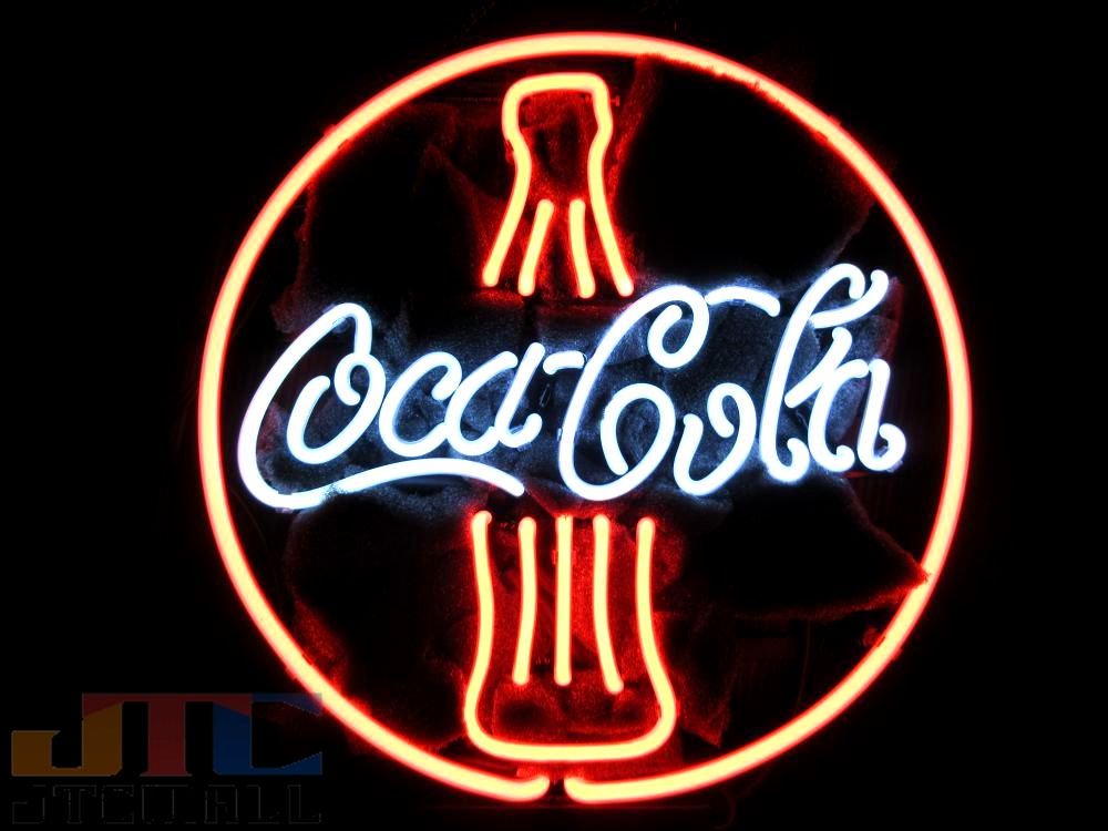 T186 Coca-Cola コカ・コーラ ネオン看板 ネオンサイン 広告 店舗用 