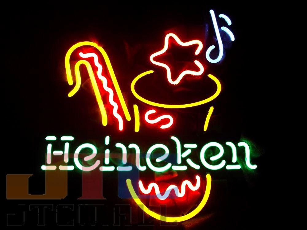 Heineken ハイネケン ビール BAR サックス ネオン看板 ネオンサイン 広告 店舗用 NEON SIGN アメリカン雑貨 看板 ネオン管 -  ネオン管やブリキ看板、アメリカ雑貨の通販【JTC MALL】