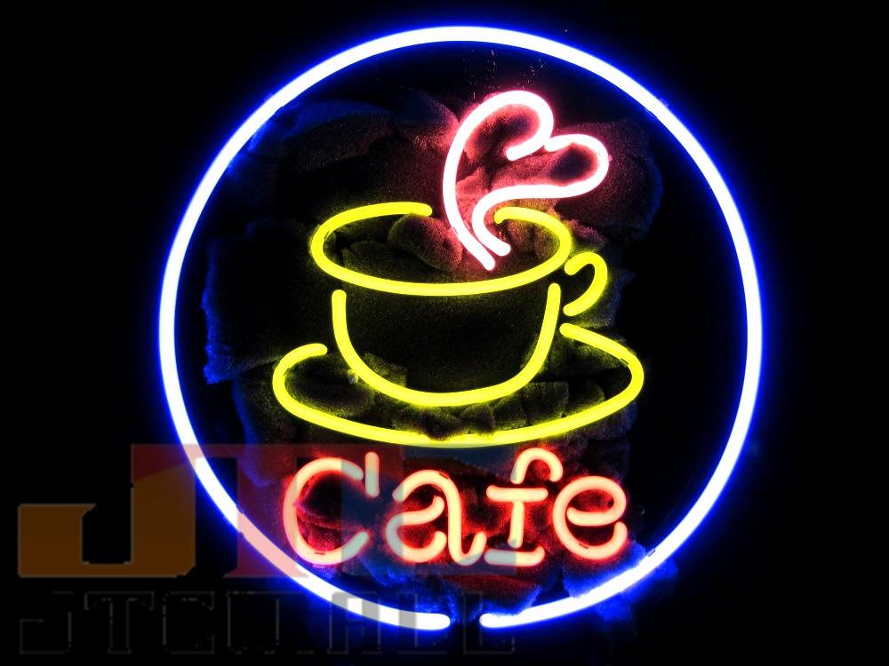 Cafe カフェ ハート ネオン看板 ネオンサイン 広告 店舗用 NEON SIGN アメリカン雑貨 看板 ネオン管 - ネオン管やブリキ看板、アメリカ雑貨の通販【JTC  MALL】