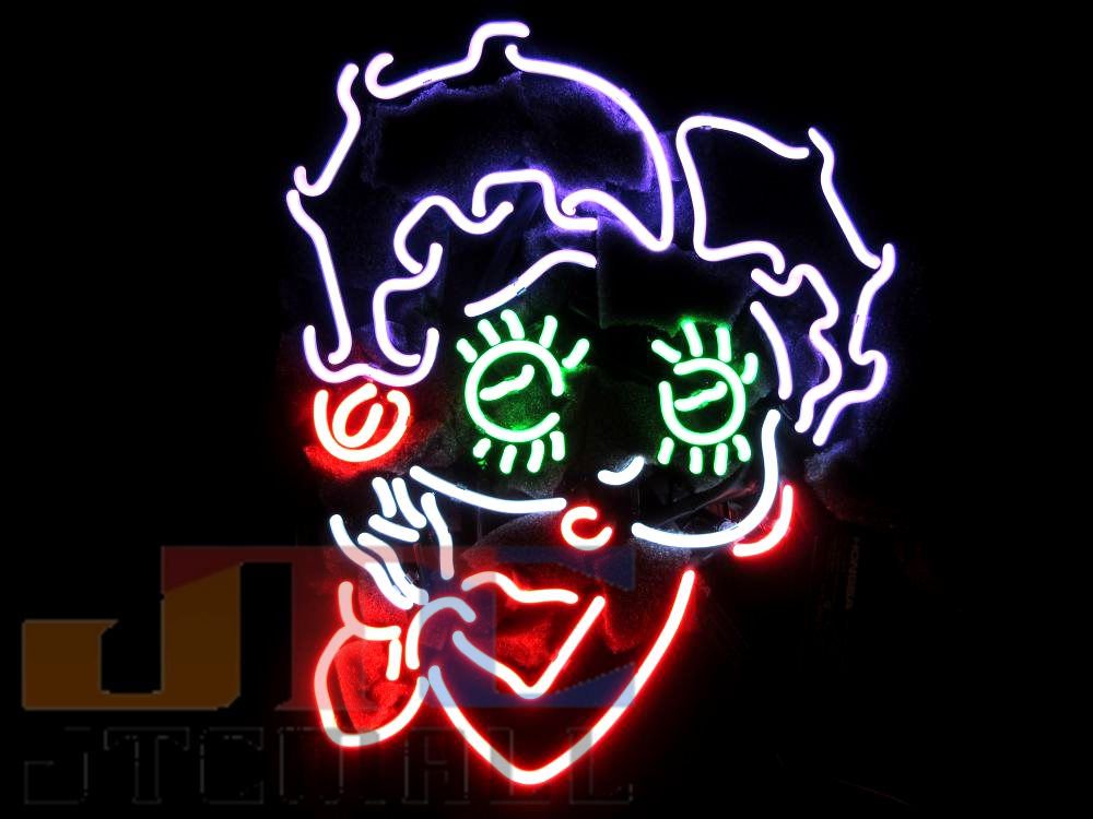 T39 Betty Boop ベティー ブープ ベティーちゃん ネオン看板 ネオンサイン 広告 店舗用 NEON SIGN アメリカン雑貨 看板  ネオン管 - ネオン管やブリキ看板、アメリカ雑貨の通販【JTC MALL】