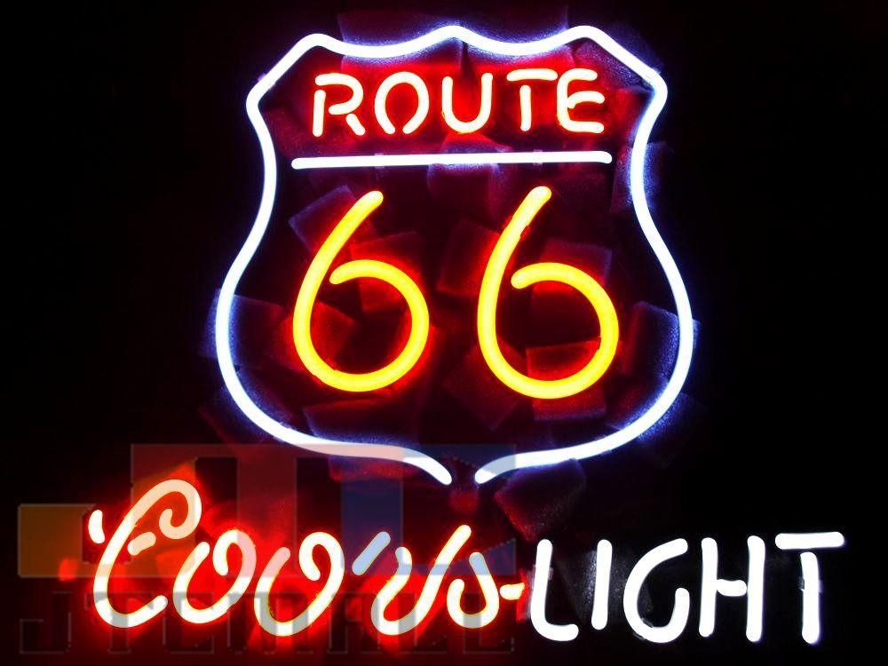 無料 ルート66 Route 66 ネオンサイン ネオン管 ネオンライト 特注品