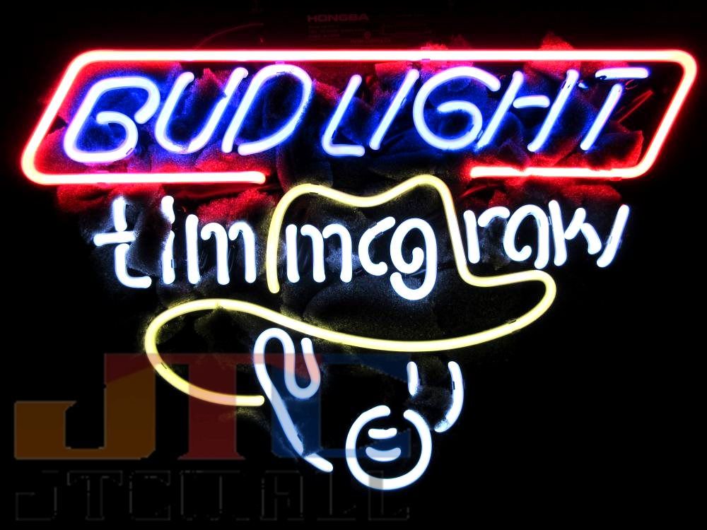 T585 Budweiser バドワイザー BUD LIGHT バドライト 特大ネオン看板